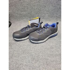 NIB Mens 8.5 Composit Toe Blue& Black Slip And Oil‎ Resistant  Herman Survivors